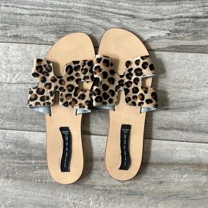 Steve Madden leopard sandals